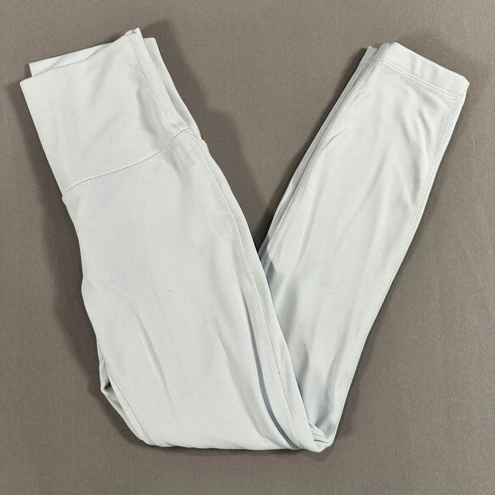 Lululemon Leggings Womens 4 Blue High Rise Ankle Yoga Athletic Stretch Workout